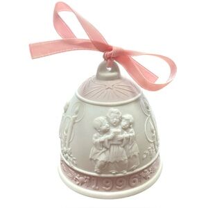 Vintage 1996 Lladro Christmas Bell Ornament Campana de Navidad #16297 Porcelain